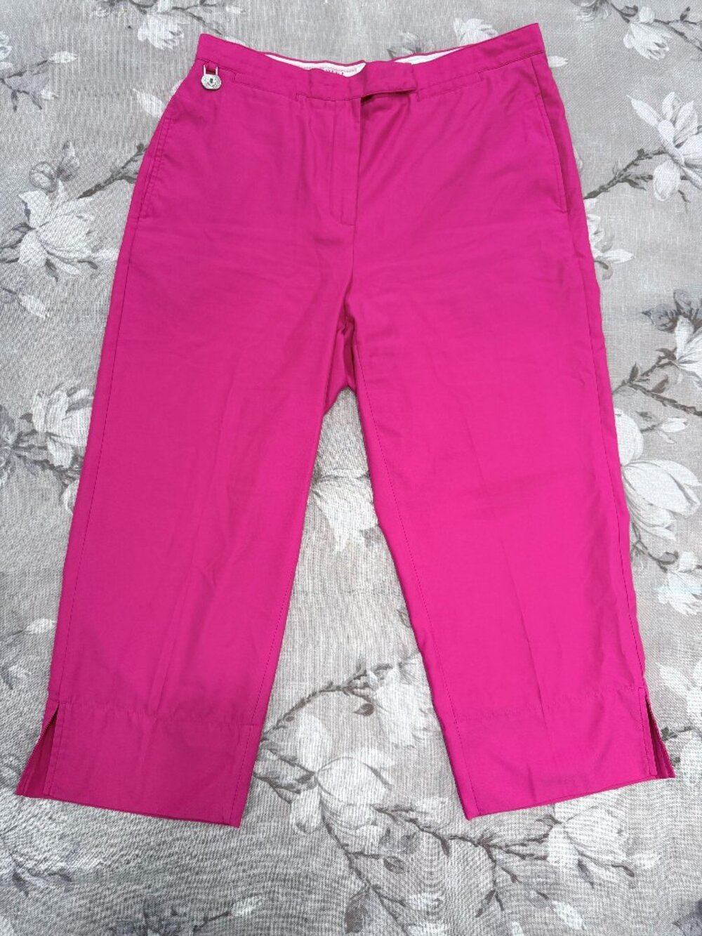 Lizgolf Kylie Pink Cropped Golf Pants Capris Size 12